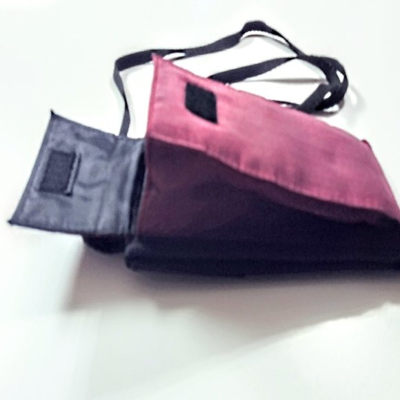 NW Territory Burgundy Nylon Crossbody Travel Wallet ~ Glasses/Phone Pocket ~ GVC - Picture 3 of 11
